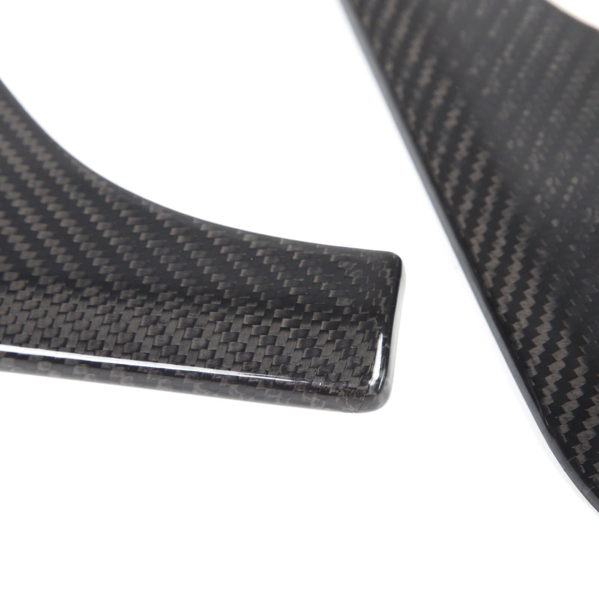 Real Carbon Fiber Dashboard Side Console Pitched Horn Cover For Corvette C8 20+ 20