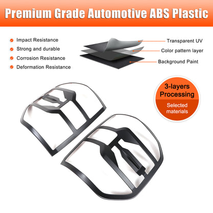 Matte Black Rear Taillight Trim Cover Bezel For Ford Maverick 2022-2024 US 21
