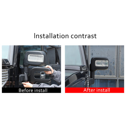 Matte Black Side Rear Exterior Door Mirror Cap Cover For Hummer H2 2003-09 US 18