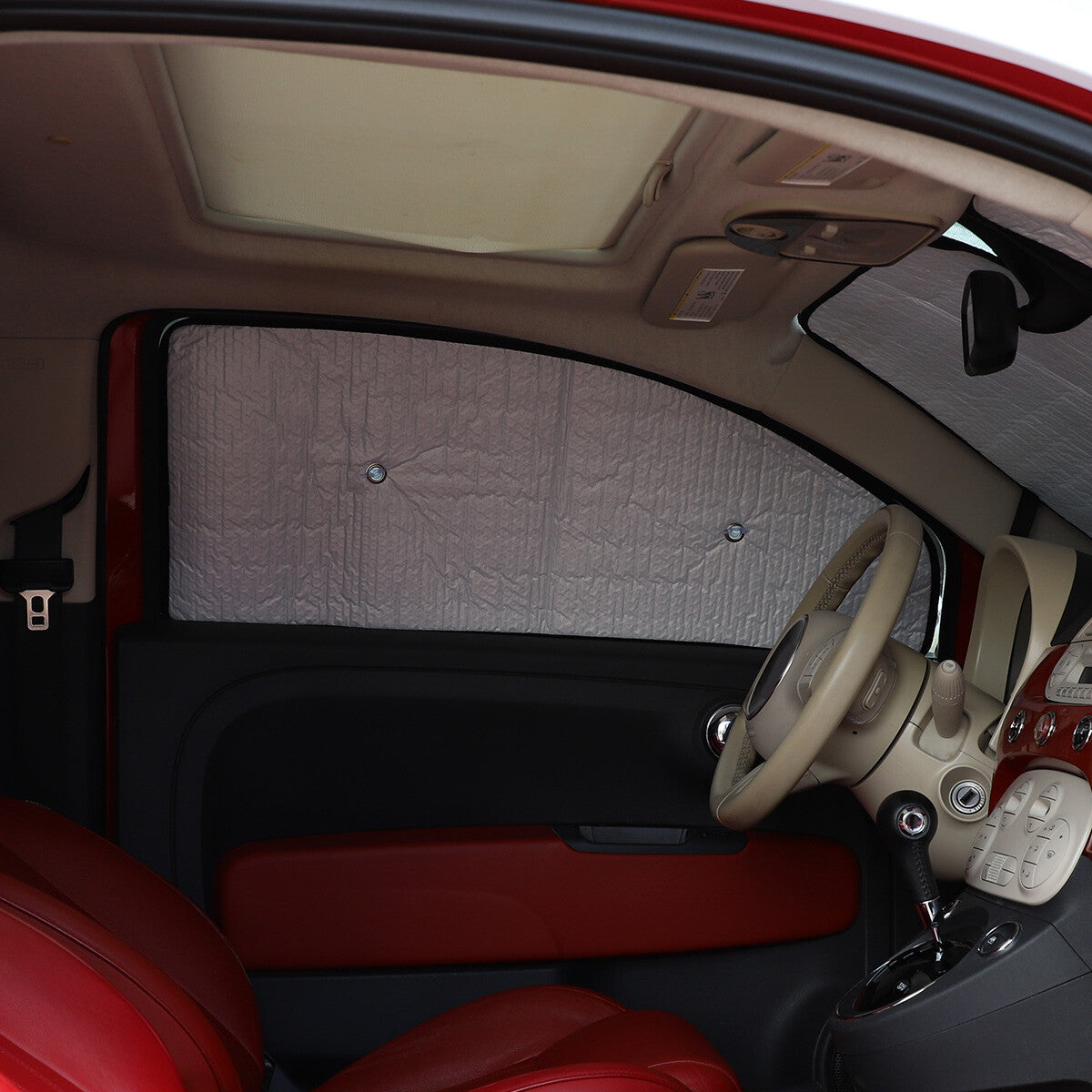 Full Side Window Sun Shield Privacy Sunshade 6pcs Cover For Fiat 500 2011-2022 7