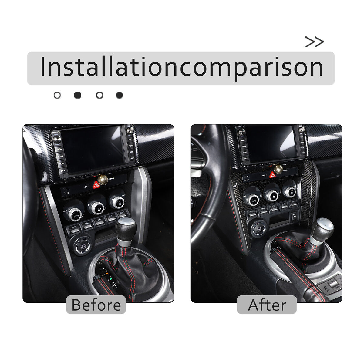 Real Carbon Fiber Interior Center Trim Set For Toyota 86 Subaru BRZ 2012-2020 45