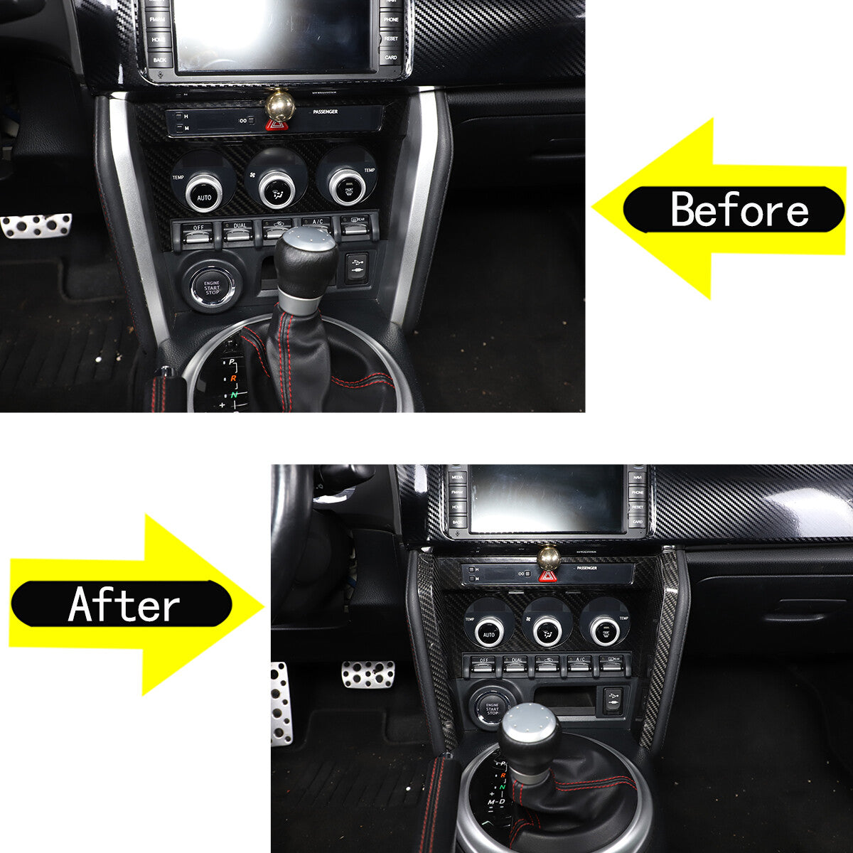 Real Carbon Fiber Interior Center Trim Set For Toyota 86 Subaru BRZ 2012-2020 48