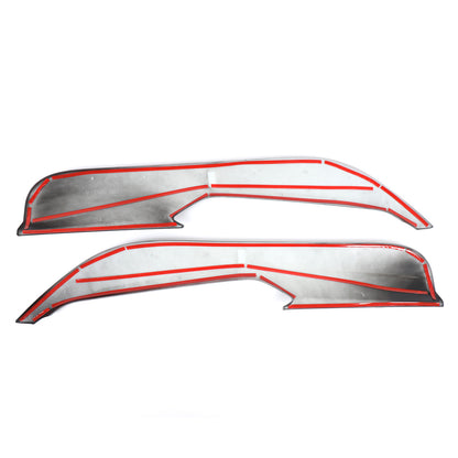 Glossy Piano Black ABS Interior Door Anti-Kick Panel Trim For Corvette C8 20+ US 17