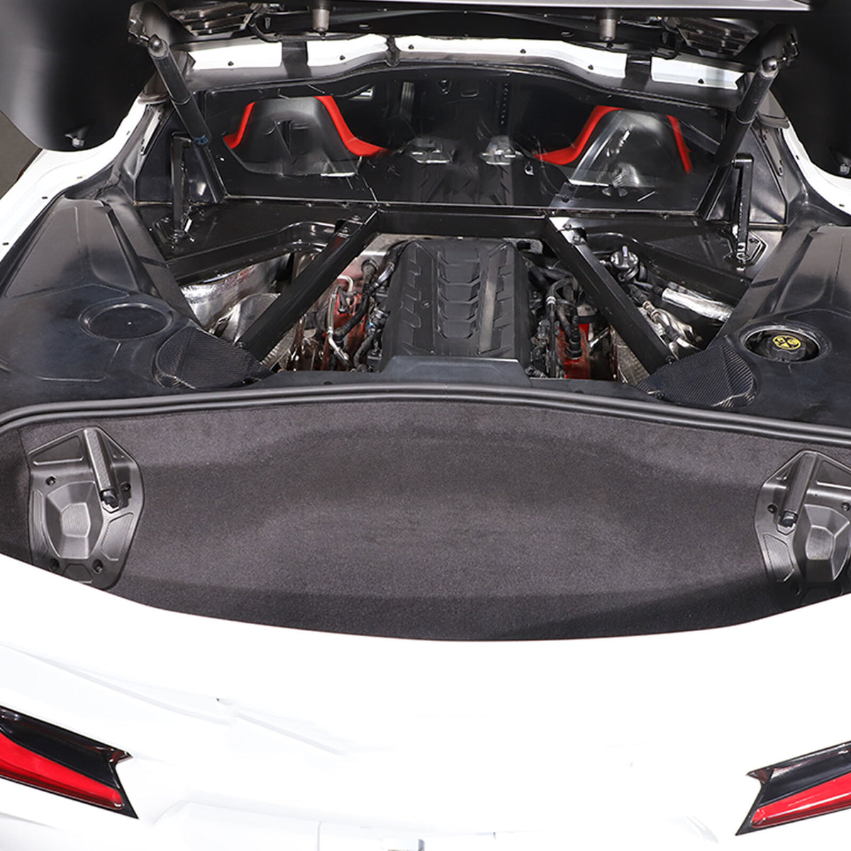 Real Carbon Fiber Engine Bay Tank Panel Cover Frame Trim For Corvette C8 2020-26 - Styles 11-15 20