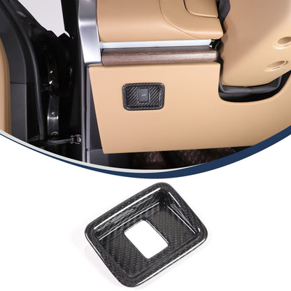 Real Carbon Fiber Inner Tailgate Switch Trim Cover For Range Rover Vogue 23+ 19