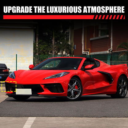 Aluminum Alloy Exterior Hood Engine License Plate Trim For Corvette C8 2020+ US - Variants 11-15 54