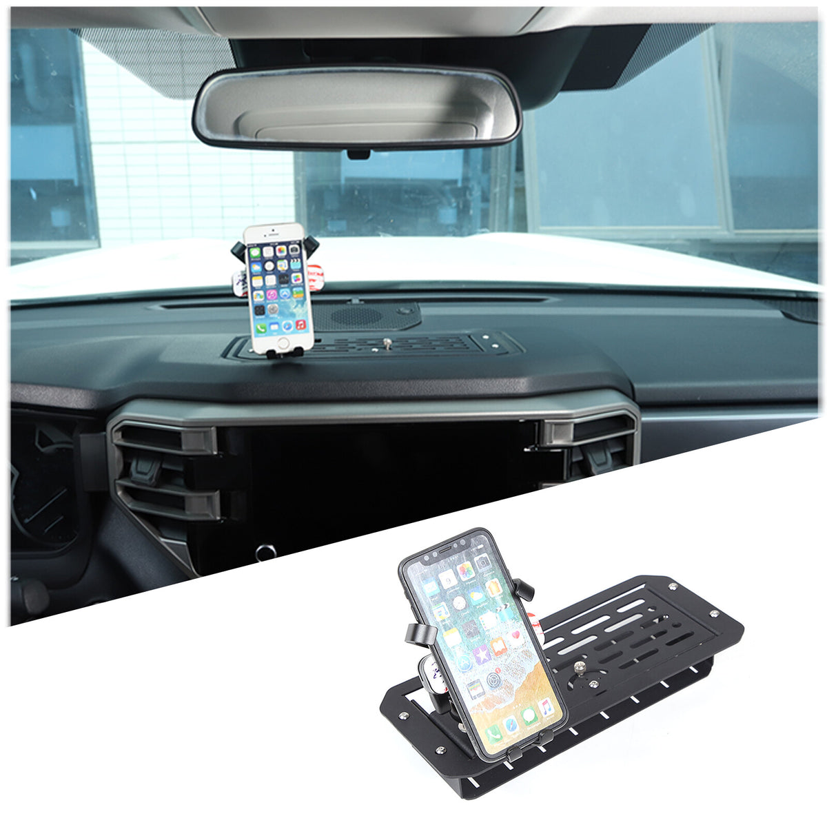US Flag Dashboard mobile phone bracket storage box For Toyota Tundra 2022-26 3