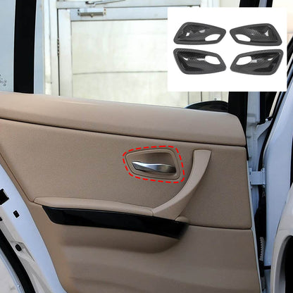 Real Carbon Fiber Inner Interior Door Bowl Trim For BMW 3 Series E90 2005-2012 15