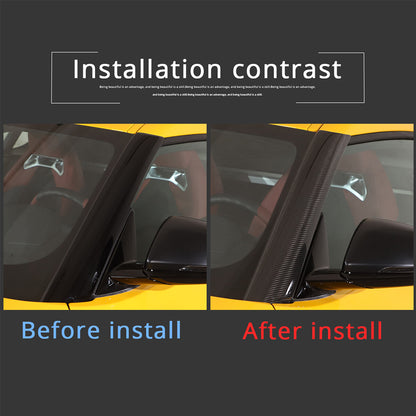 Car Exterior A-Pillar Trim Door Cover Window Post for Toyota Supra A90 2019-24 17