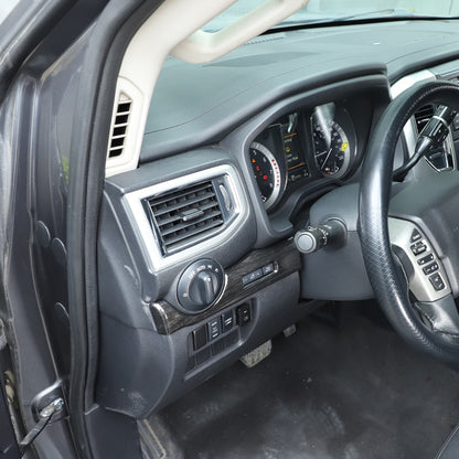 Black Wood Grain ABS Glove Box Upper Trim For Nissan Titan 2016-2023 US 15