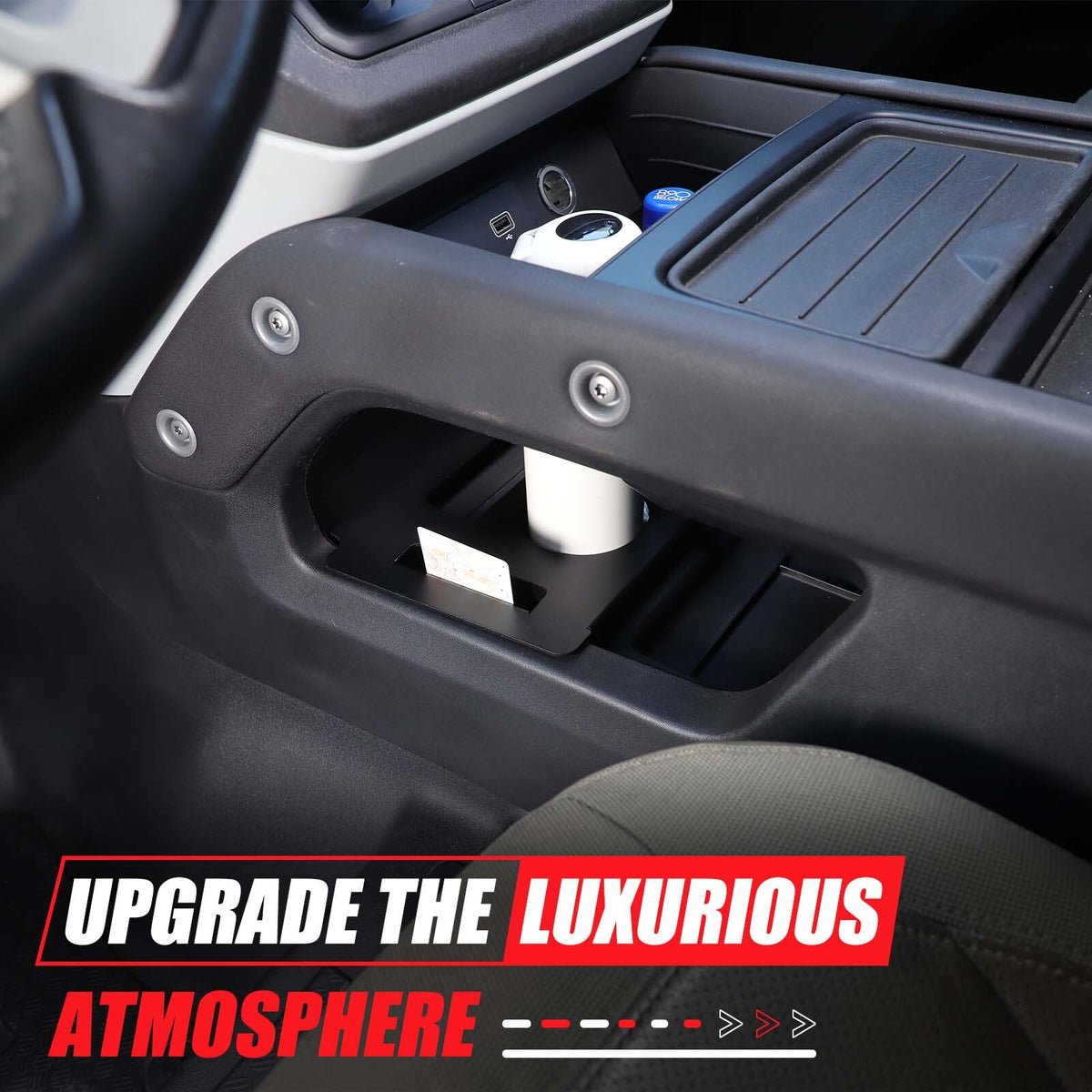 Alloy Lower Centre Console Cup holder Box For Land Rover Defender L663 20-24 US 9