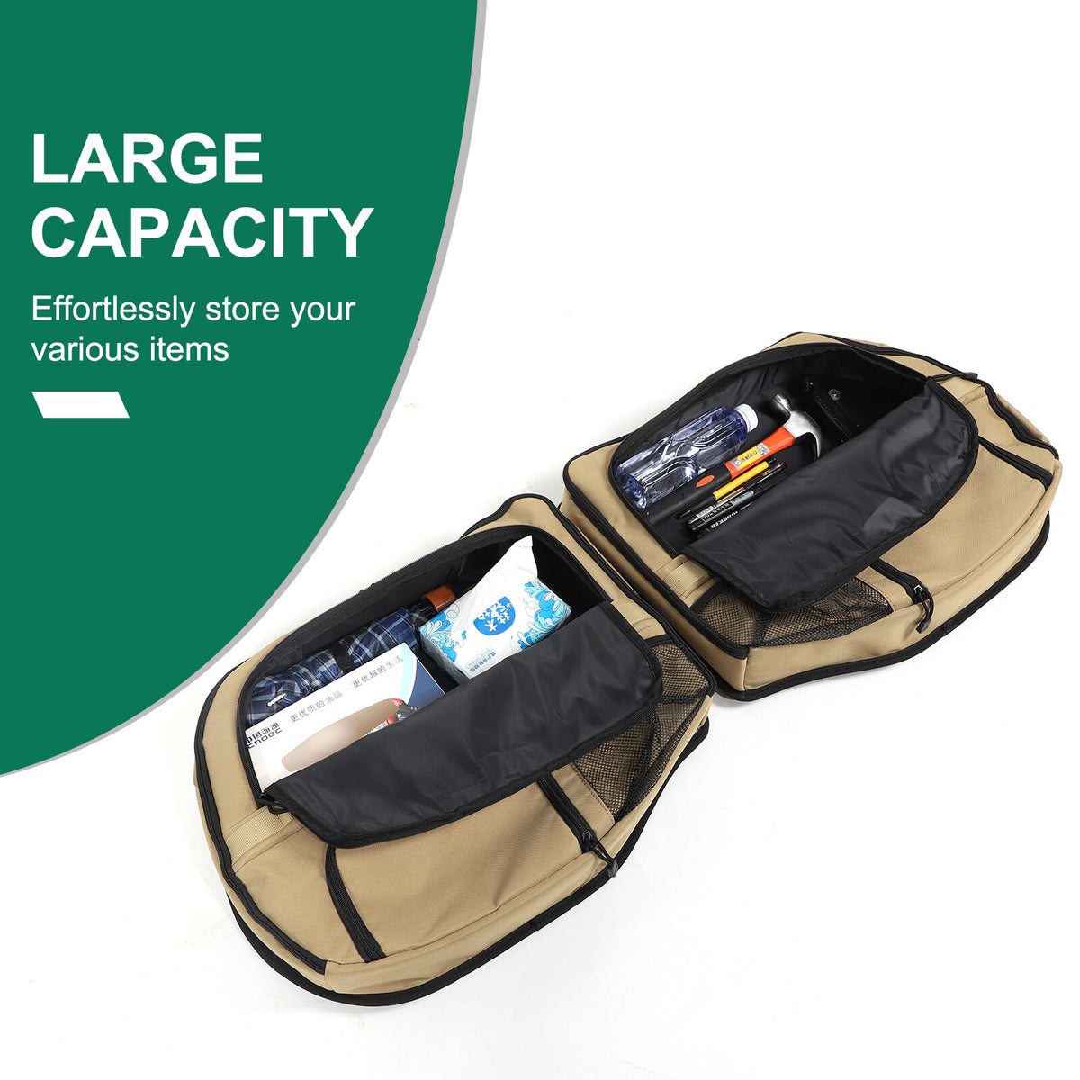 Tailgate Rear Door Cargo Trunk Storage Bag Organizer For LR Defender 2020-24 8