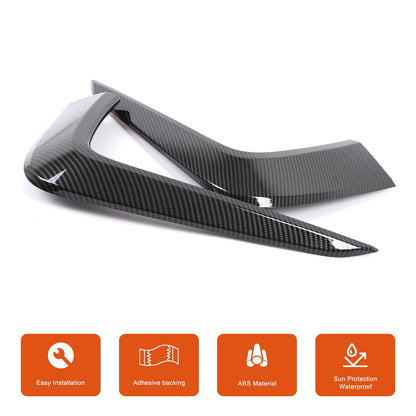 Carbon Fiber ABS Front Bumper Side Air Intake Trim For Honda Pilot 2015-2022 11