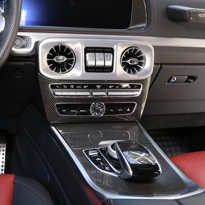 Carbon Fiber Center Console Mode Frame Trim Cover For Benz G Class W463 2019-20 12