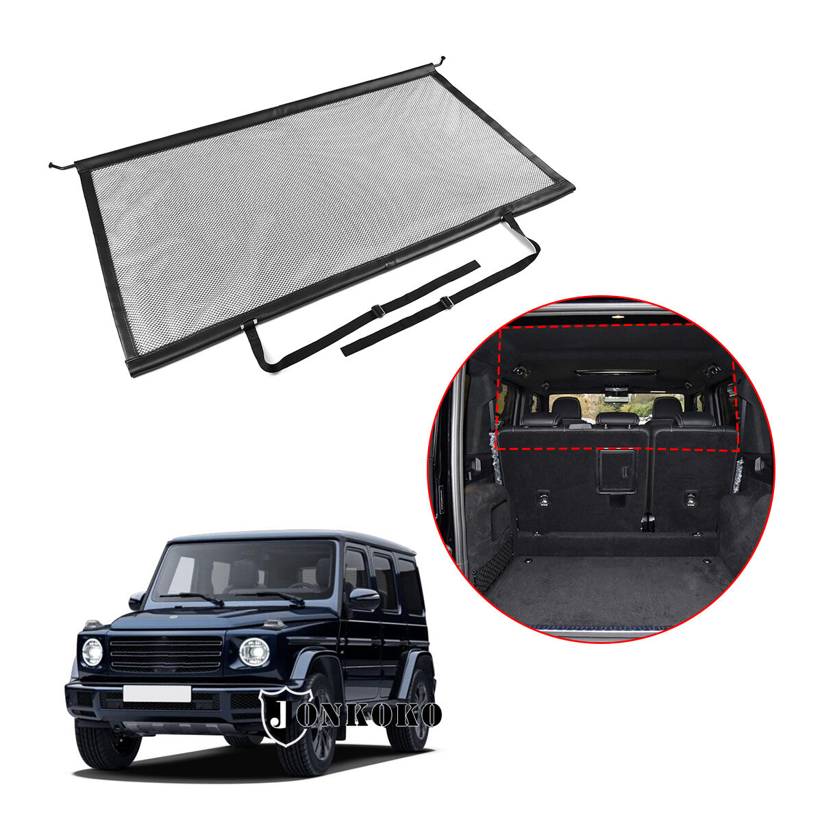Car Trunk Safety Pet Isolation Compartment Net For Mercede Benz G Class 19-22 US 2