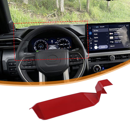 ABS Sporty Red Dashboard Instrument Upper Trim For Toyota Tacoma 2024+ US 15