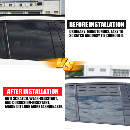 Aluminum Alloy Rear Window Louver Shutter Cover Trim For BMW X3 G01 2018+ 9