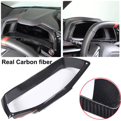Real Carbon Fiber Interior Trim Cover For C8 Corvette Stingray Z51 Z06 Z07 20-25 2