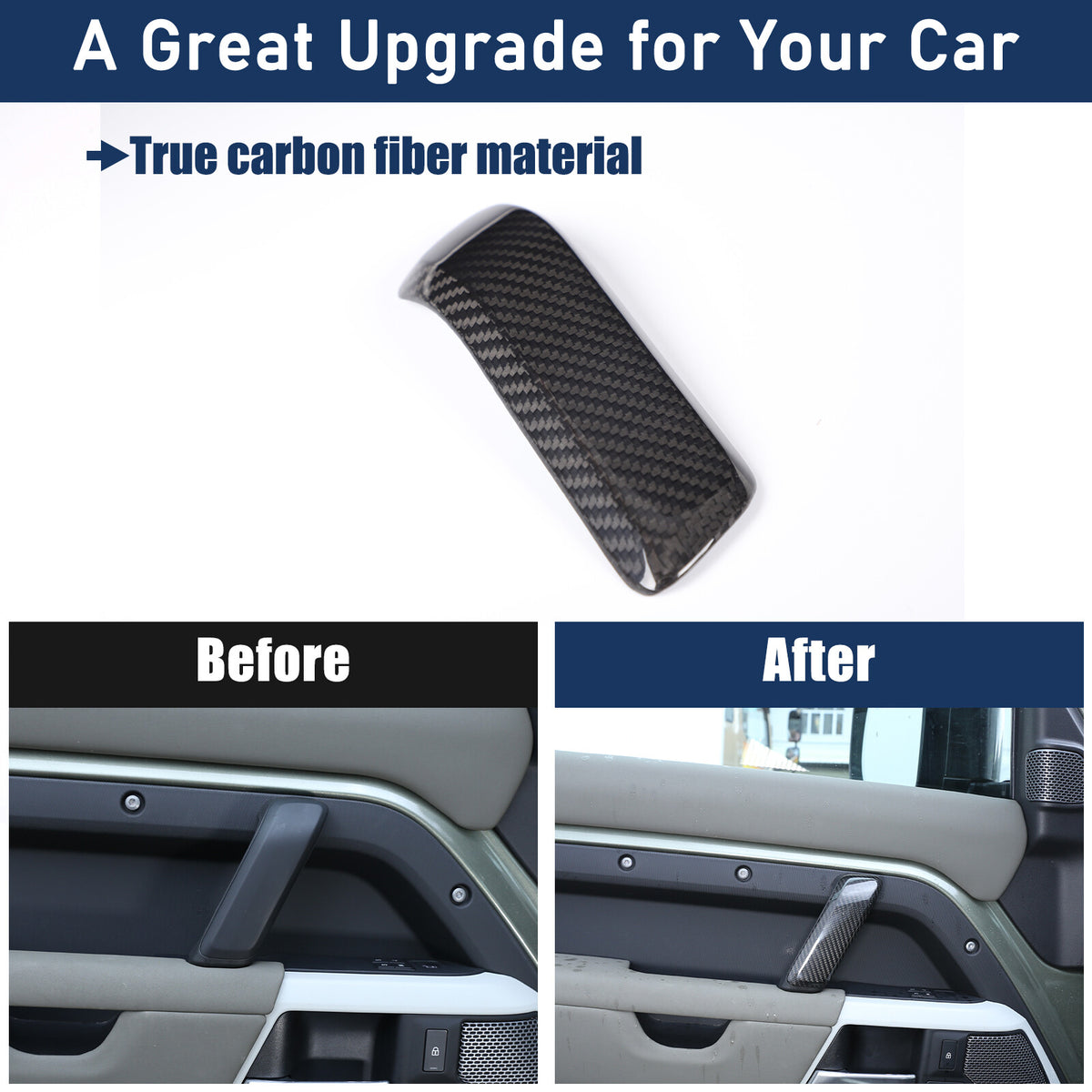 Real Dry Carbon Fiber Full Interior Trim Set For LR Defender 90 110 L663 20-23 37
