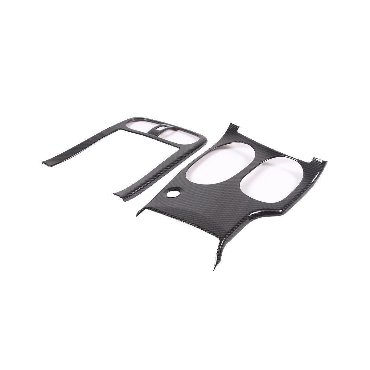 Carbon ABS Center Console Gear Shift Panel Cover Trim For 2005-2013 Corvette C6 12