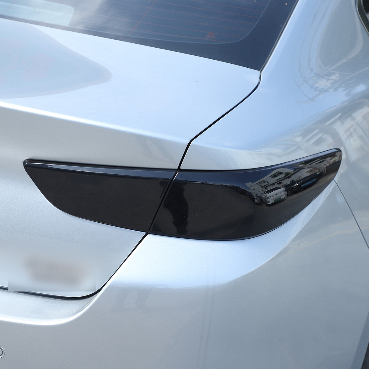 Smoked Black Tail Light Lamp Cover Guard Trim For Mazda 3 2020-21 3