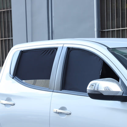 Front Rear Window Sun Shade Cover Mesh Shield For Mitsubishi L200 Triton 2015-23 16