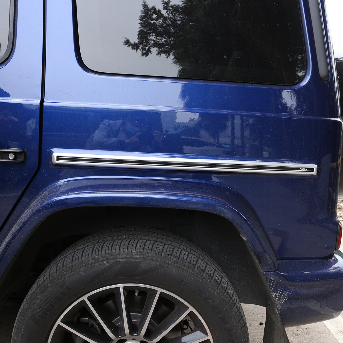 ABS Carbon Fiber Door Body Side Molding Trim For Benz W464 G500 G63 AMG 2019+ 15