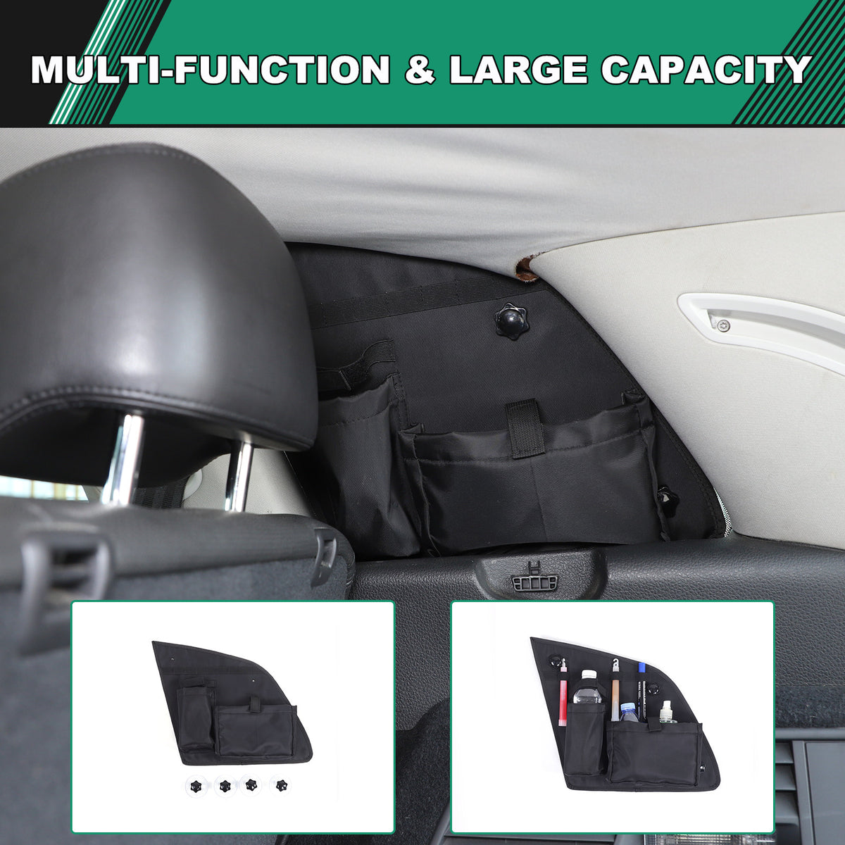 Rear Window Right Side Storage Bag Box Organizer For Volkswagen Touareg 2011-18 7