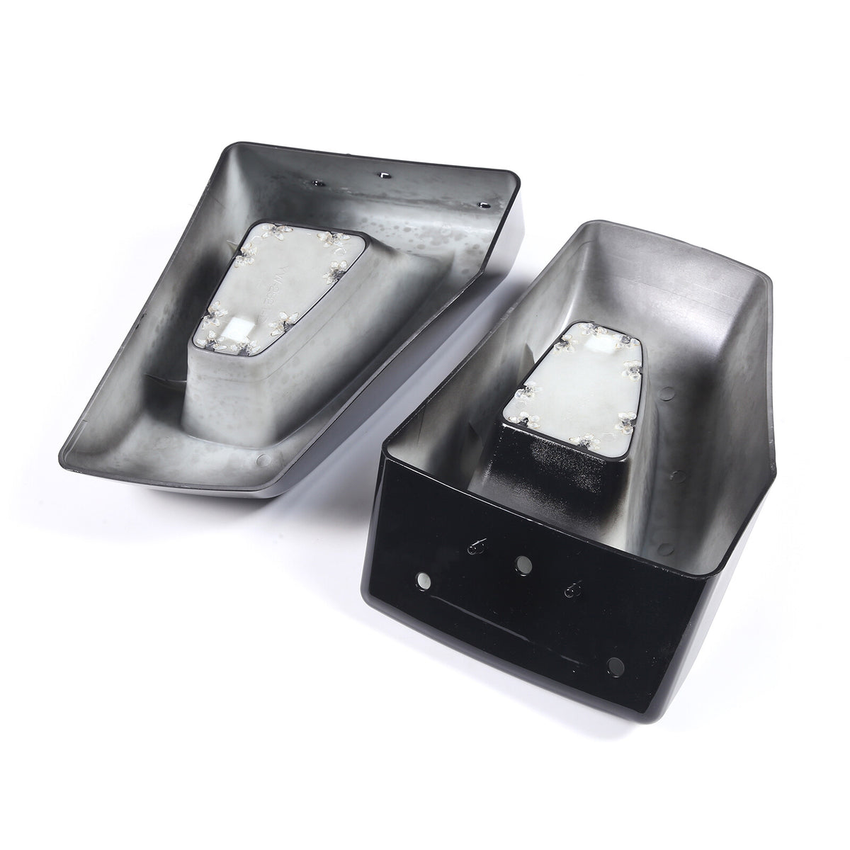 Glossy Piano Black Front Bumper Exterior Trim Cover Set For Hummer H2 2003-2009 - Styles 6-10 21