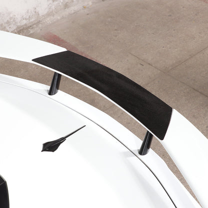 Carbon fiber Wing Lip Spoiler Tail Roof Trim Trunk Lid For Corvette C8 20-26 US 4