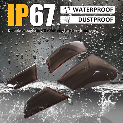 Smoked Rear Tail Light Guard Cover Trim For Maserati Ghibli 2021-24 6