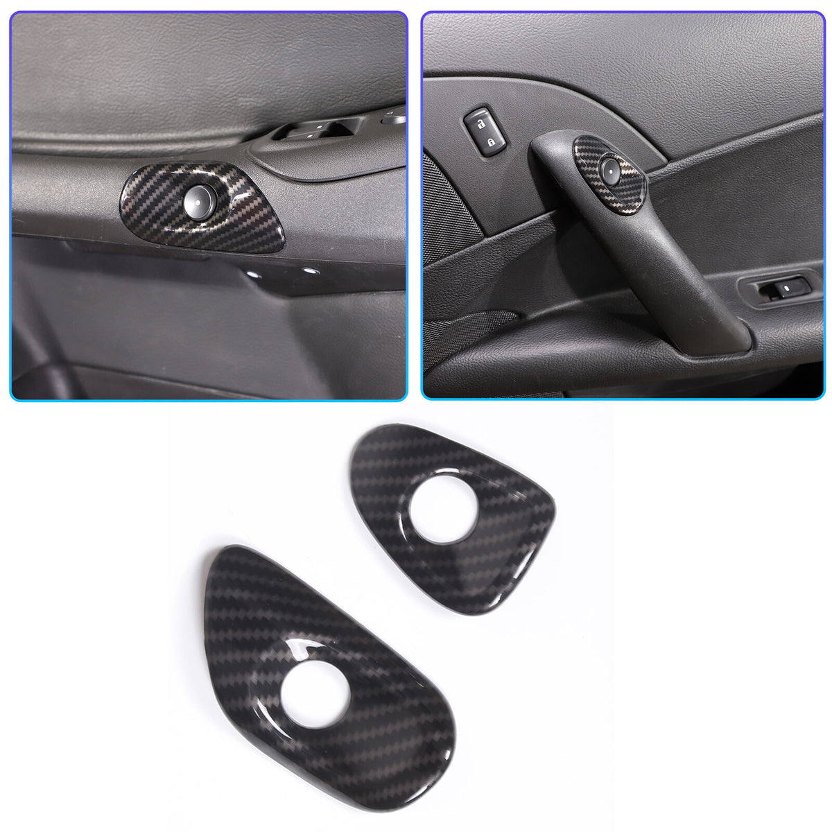 ABS Carbon Fiber Interior Exterior Cover Trim Kit For Corvette C6 2005-2013 40