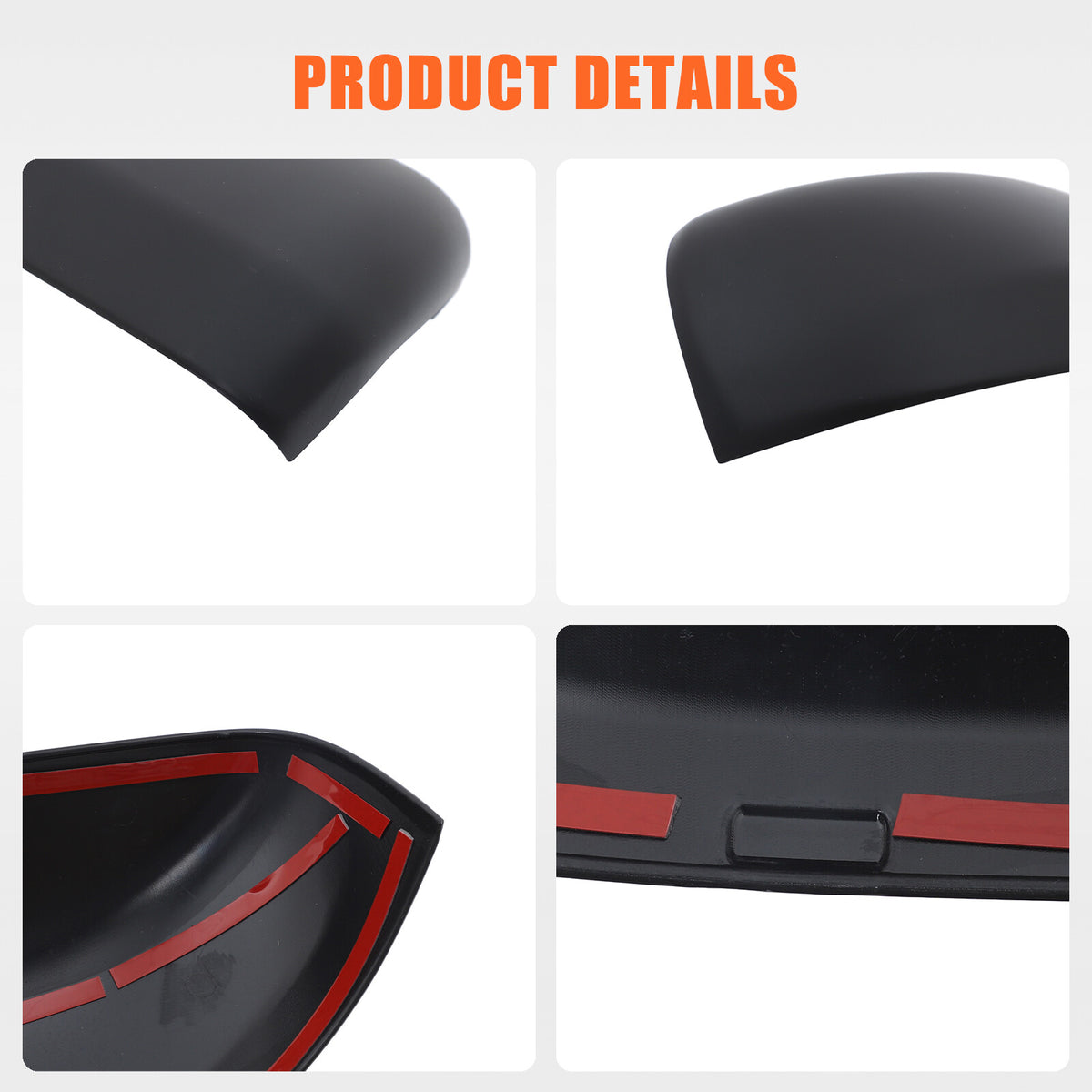 ABS Matte Black Exterior Rearview Mirror Cover Trim For Honda Pilot 2023-2024 7