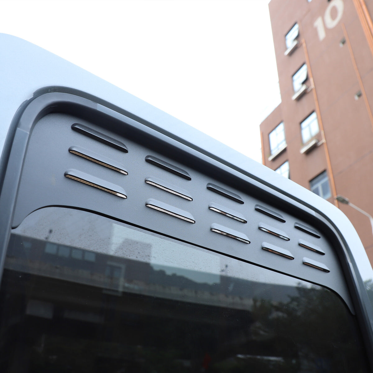 Black Aluminium Alloy Rear Door Window Air Vents Screens For Benz G-class 19-23 8