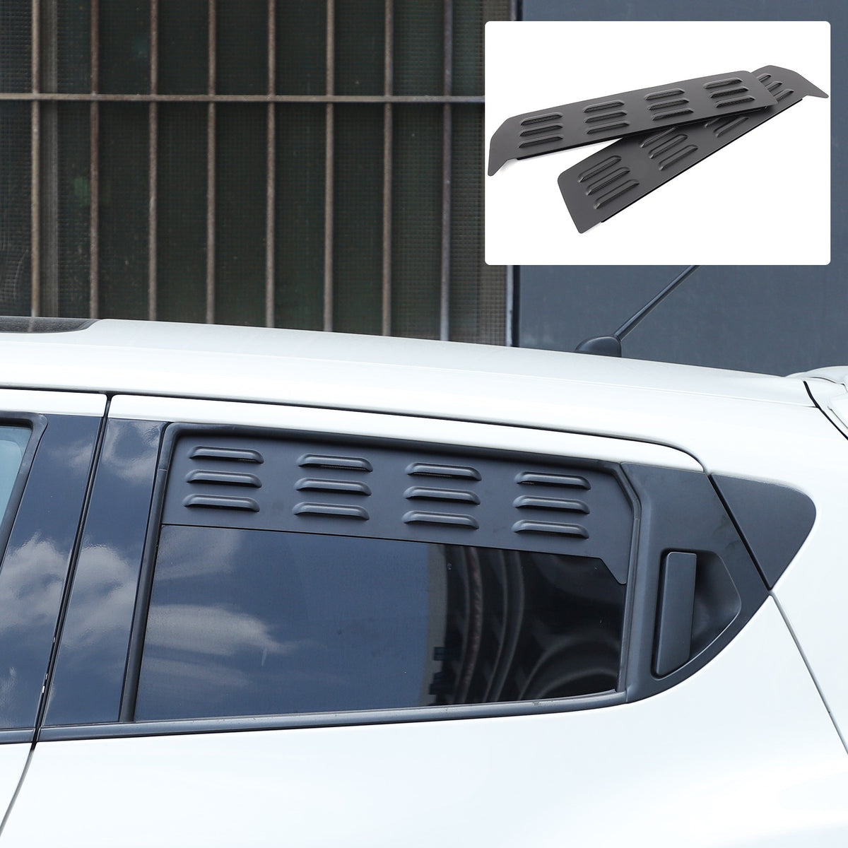 Rear Door Window Louver Air Vent Panel Trim Cover For Nissan Juke 2011-2019 5