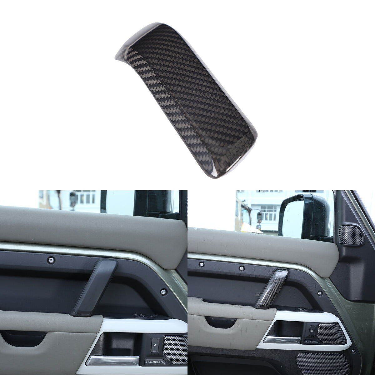 Real Dry Carbon Fiber Full Interior Trim Set For LR Defender 90 110 L663 20-23 48