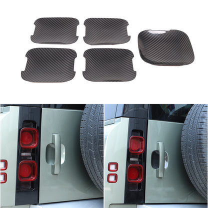Real Carbon Fiber Door Bowl Cup Cover Trim For Land Rover Defender 110 2020-2024 17