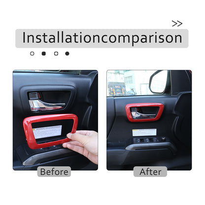 14X For Toyota Tacoma ABS Red Car Central Control Interior Accessories 2016-2020 8