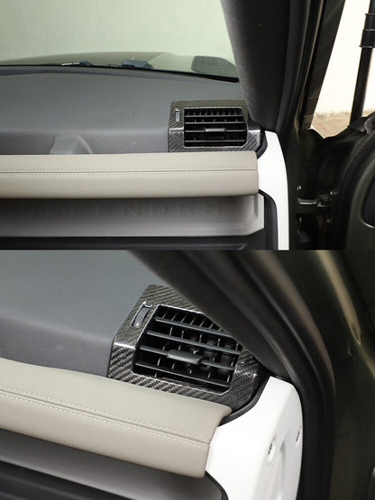Real Dry Carbon Fiber Full Interior Trim Set For LR Defender 90 110 L663 20-23 150