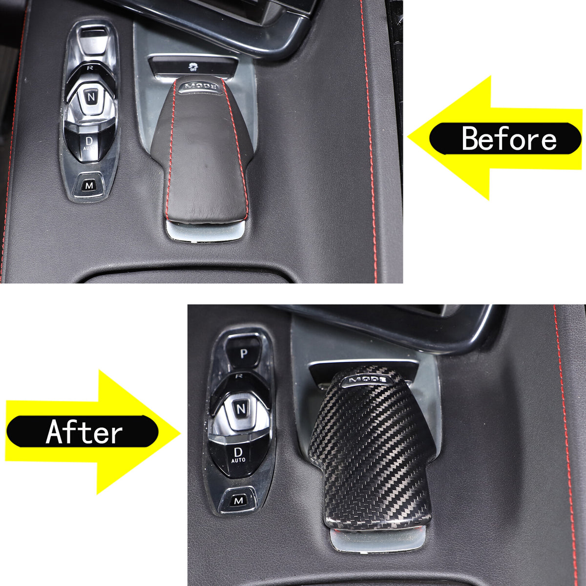 REAL Carbon Fiber Interior Frame Decor Trim Cover Set Kit For C8 Corvette 16