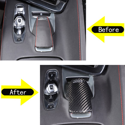 REAL Carbon Fiber Interior Frame Decor Trim Cover Set Kit For C8 Corvette 16