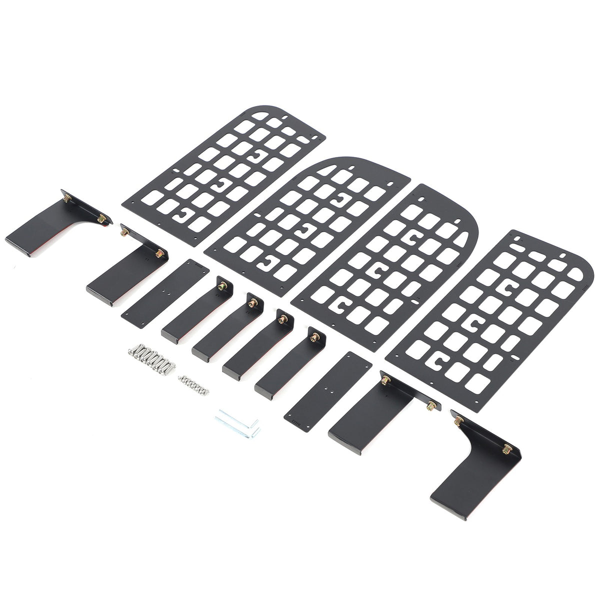 Carbon Steel Aluminum Rear Side Window Molle Panel For Hummer H3 2005-09 11