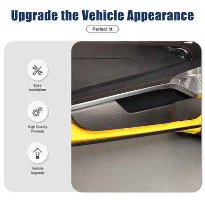 Matte Real Carbon fiber Interior Door Anti-Kick Trim Cover For Lotus EMIRA 22-25 12