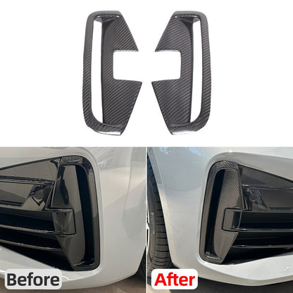 Real Carbon Fiber Front Fog Light Lamp Trim Cover For BMW BMW 4 Series 2022 4