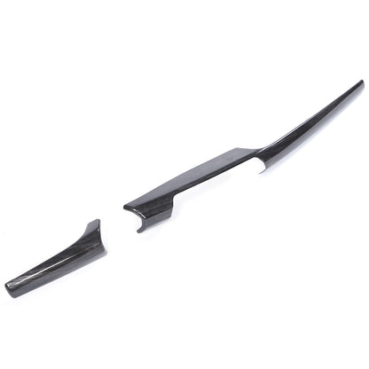 Black Grain Center Console Dashboard Cover Trim for BMW X1 U11 2023-2025 US 19