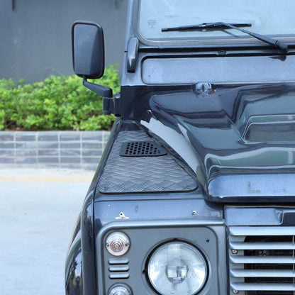 Black Alloy Front Hood Air Vent Cover Trim For Land Rover Defender 04-18 US 6