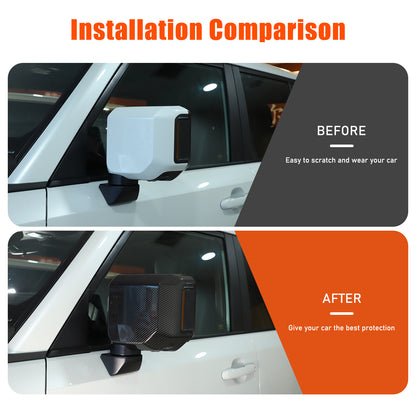 ABS Carbon Fiber Review Mirror Cover Trim For Lexus GX GX550 2024-2025 18