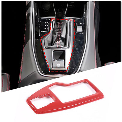ABS Red Center Console Gear Shifter Panel Cover for Subaru WRX VB AT 2022-24 1