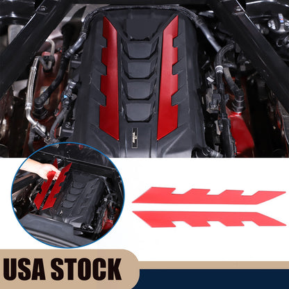 Aluminum Alloy Exterior Hood Engine License Plate Trim For Corvette C8 2020+ US - Variants 11-15 14