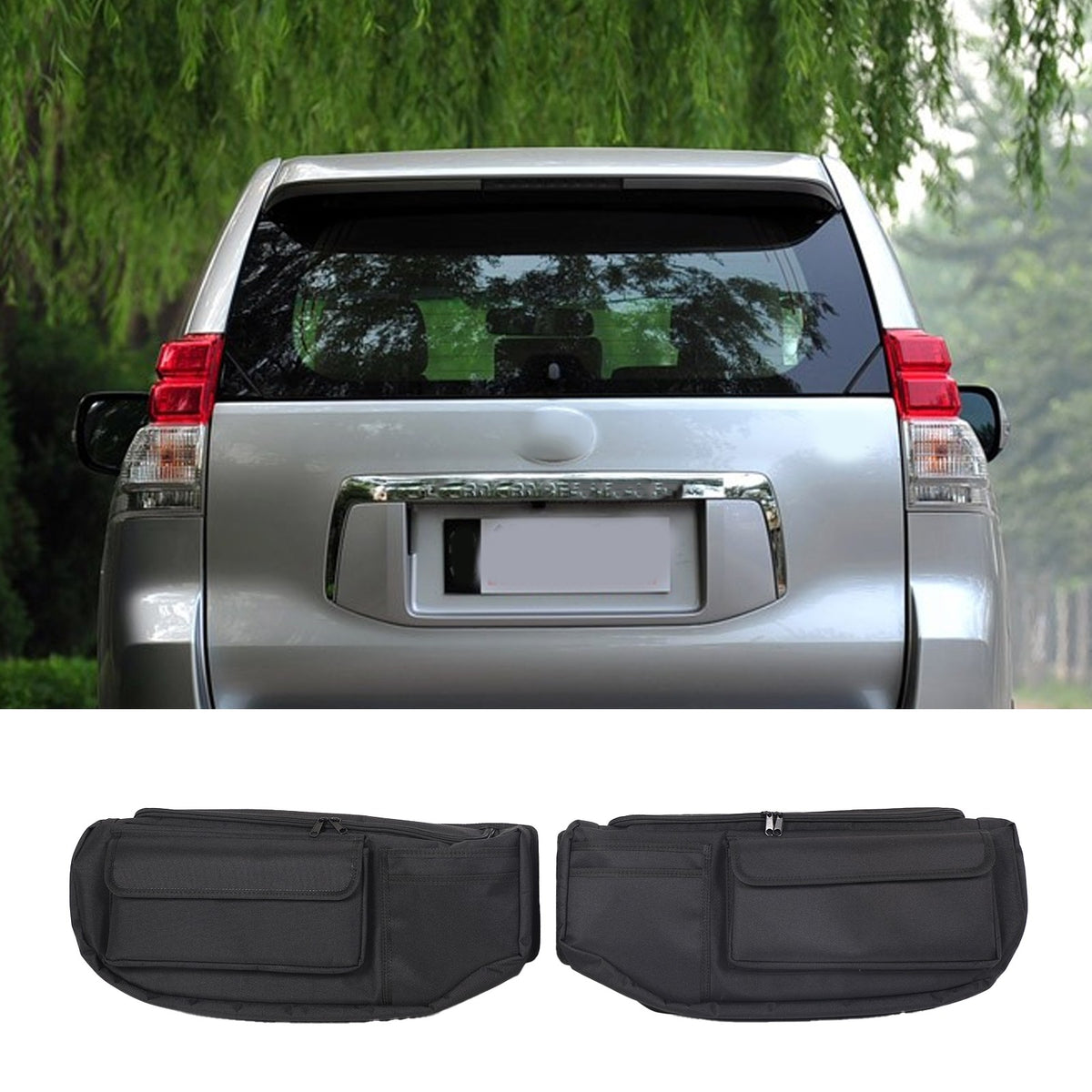 Rear Trunk Tailgate Window Storage Bag Tray For Toyota Prado J150 2010-2017 13